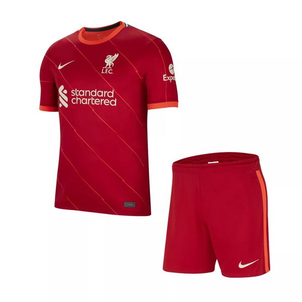 Camiseta Liverpool Primera Niño 2021-2022 Rojo